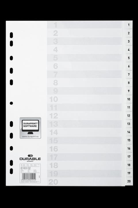 Produktbild Durable Register A4 1-20, mit Indexblatt