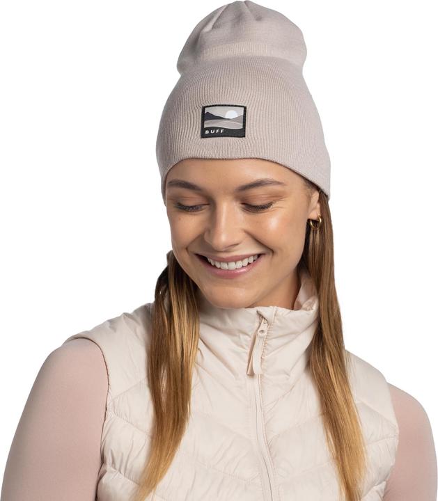 Actual product image Buff Knitted Beanie Lilon Long