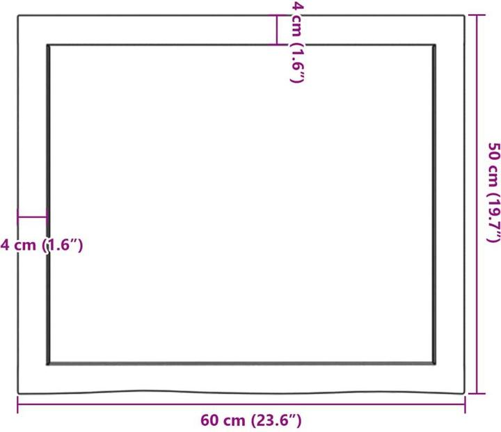 Actual product image VidaXL Lian (60 x 50 x 6 cm)