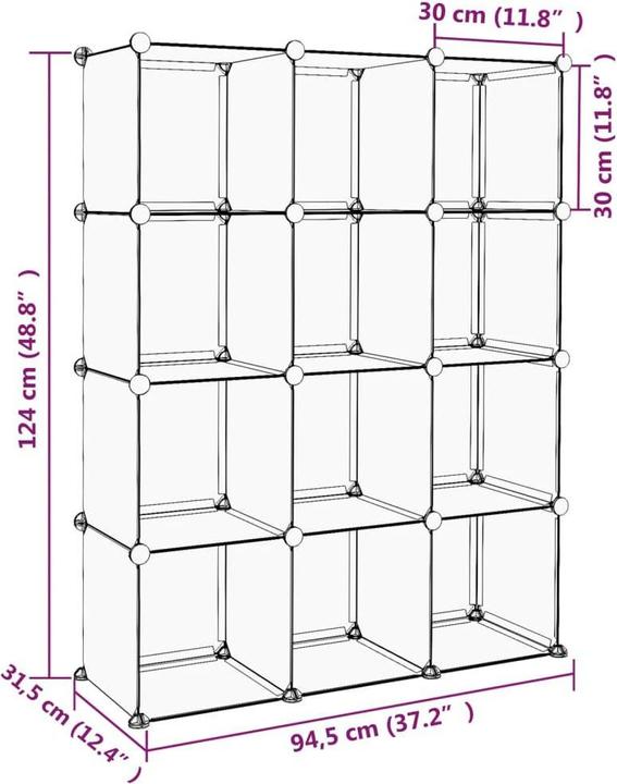 Produktbild VidaXL Manon (94.5 x 31.5 x 124 cm)