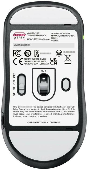 Produktbild CHERRY xtrfy M68 Pro Wireless, Black (Kabellos)