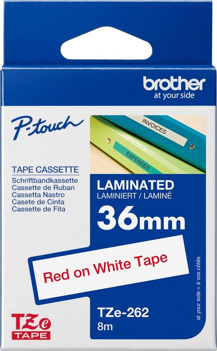Actual product image Brother P-Touch (3.60 cm, Red)