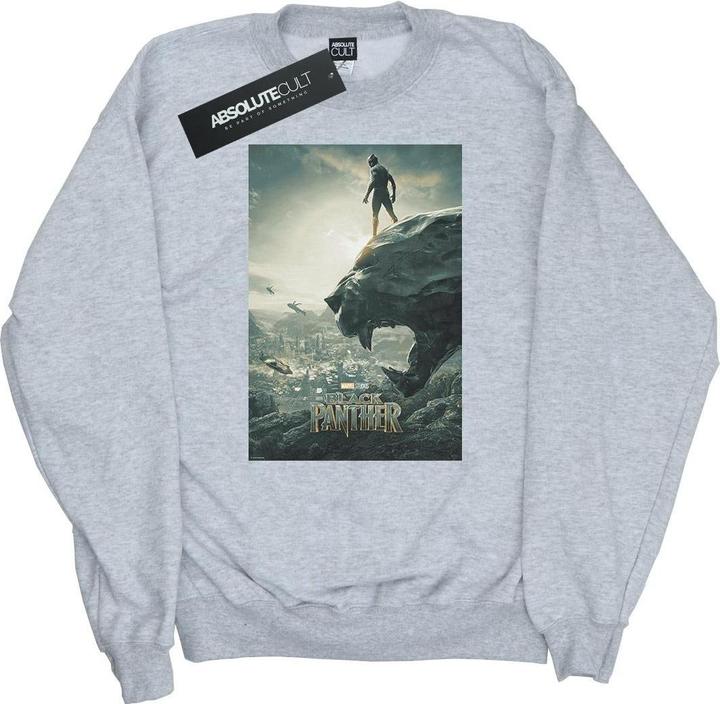 Black Panther Poster Baumwolle Sweatshirt