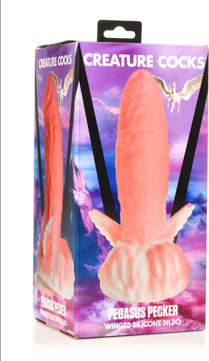 Actual product image Creature Cocks Pegasus - Pecker Winged Silicone Dildo