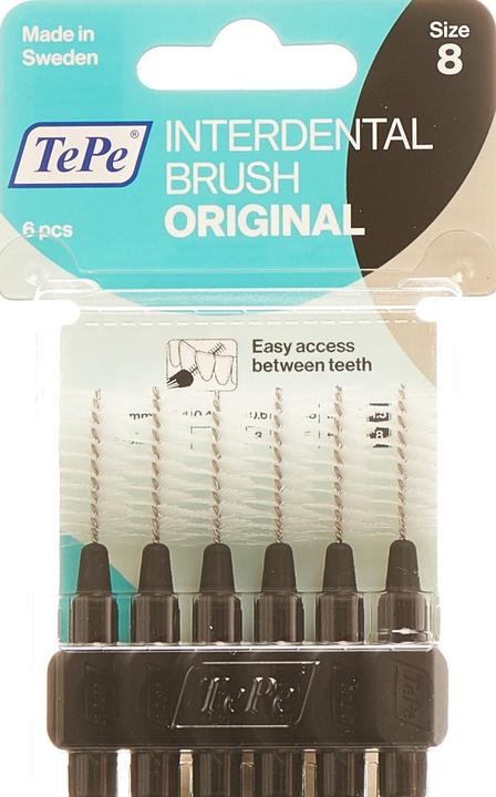 Produktbild TePe Interdental Brush 1.5mm schwarz (6 x, 1.50 mm)