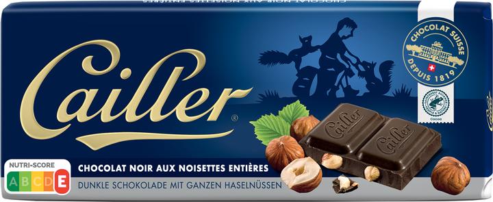 Produktbild Cailler Tafelschokolade Dunkel mit Haselnüssen (100 g)