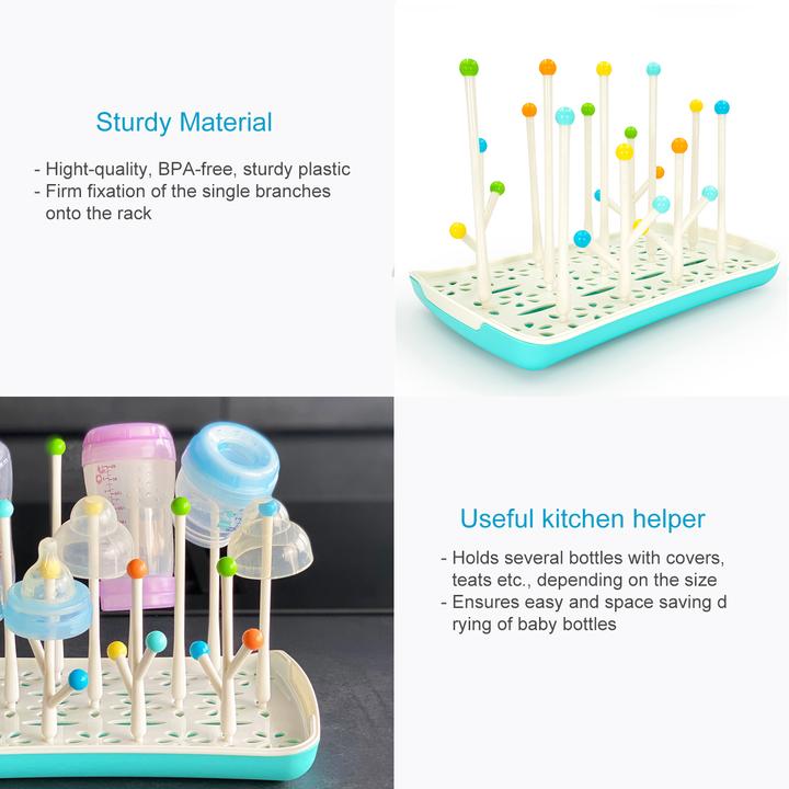 Actual product image Intirilife Drip Rack Drying Rack for Baby Bottles