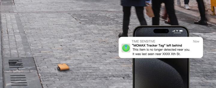 Image du produit Momax PinCard Pro Mini Rechargeable Find My Tracker