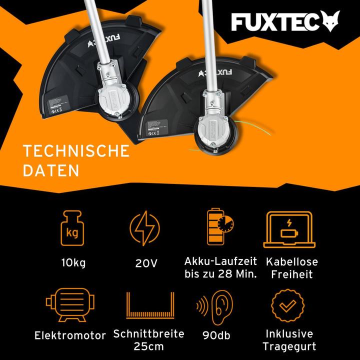 Image du produit Fuxtec FX-E2MS-SET (Couteaux en plastique, Fils coupe-herbe)