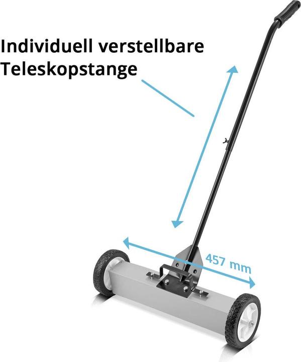 Produktbild Stahlwerk Magnet-Bodenkehrer MBK-18 ST mit 457 mm Breite 15 kg Fassungsvermögen