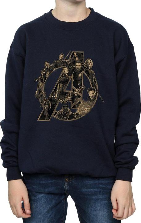 Actual product image Boys Avengers Infinity War Logo Sweatshirt (116)