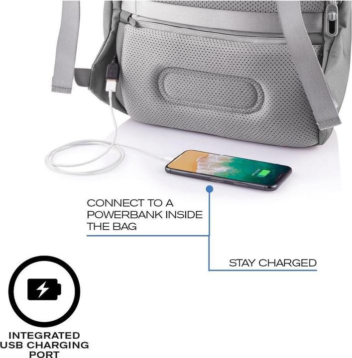 Produktbild XD Design XD-Design Bobby Soft Rucksack Lässiger Rucksack Grau Polyethylenterephthalat (16 l)