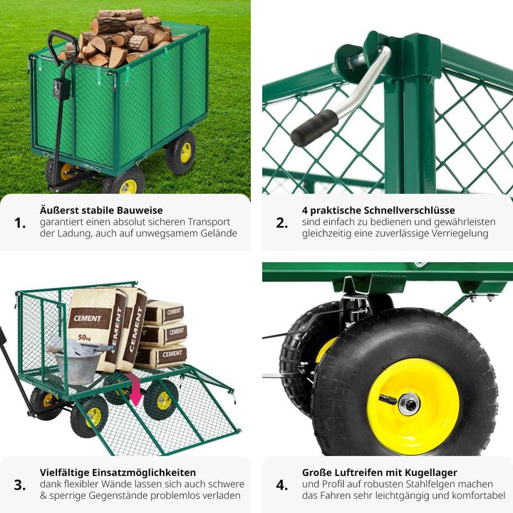 Image du produit tectake Chariotàpédales