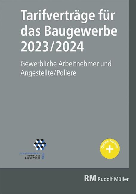 Actual product image Tarifverträge für das Baugewerbe 2023/2024 (German, Heribert Jöris, 2022)