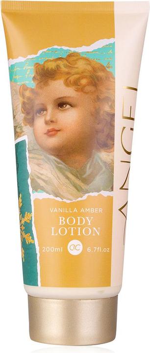 Accentra Bodylotion ANGEL in Tube, 200ml, Duft: Vanilla Amber, Farbe: creme/grün/pink, VE 6/24 (Körpercreme, 200 ml)