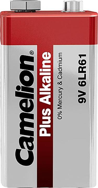 Actual product image Camelion Plus Battery Alkaline 9V / 6LR61 (1 pcs., 9V Block, 500 mAh)