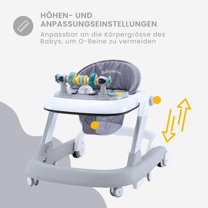 Image du produit Hermex Chariot de marche Baby Walker Chariot de marche sans marche Aide à la marche pour les jeunes enfants