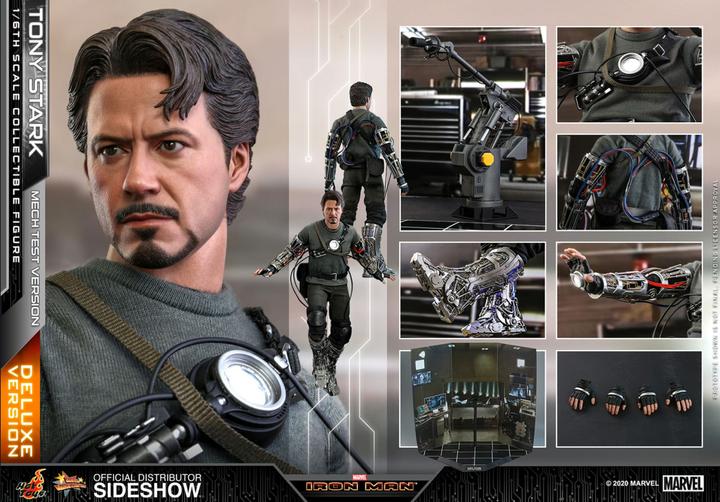 Immagine prodotto Hot Toys Iron Man "Tony Stark - Mech Test - Versione DLX" 1/6 Capolavoro del cinema