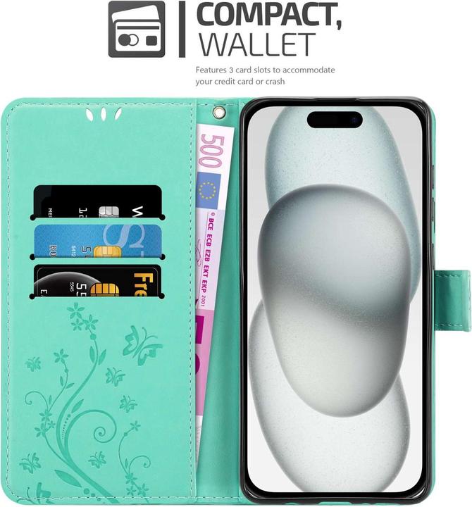 Image du produit Cadorabo Coque pour Apple iPhone 15 pour Fleur Book (Apple iPhone 15)