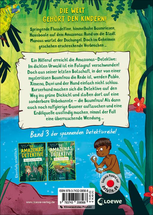 Produktbild Die Amazonas-Detektive (Band 3) - Spurensuche im Regenwald (Deutsch, Kurzi Shortriver, Antonia Michaelis, Loewe Kinderbücher, 2022)