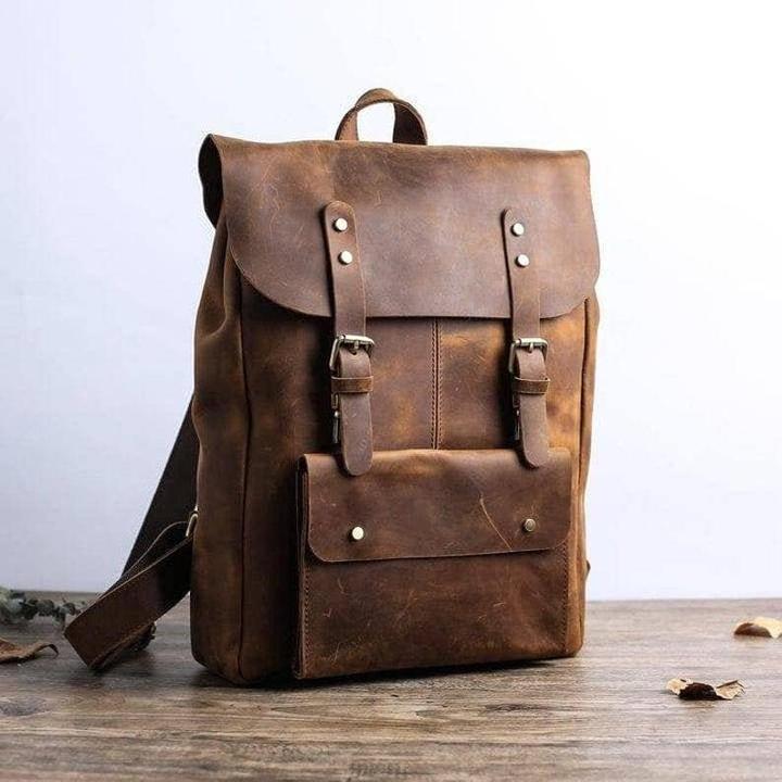 Actual product image Only-Bags.Store Leather Backpack, Brown Leather Backpack, Backpack, Men Leather Backpack, Hipster Backpack, Gifts