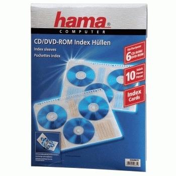 Actual product image Hama 1x10 CD-ROM index sleeves
