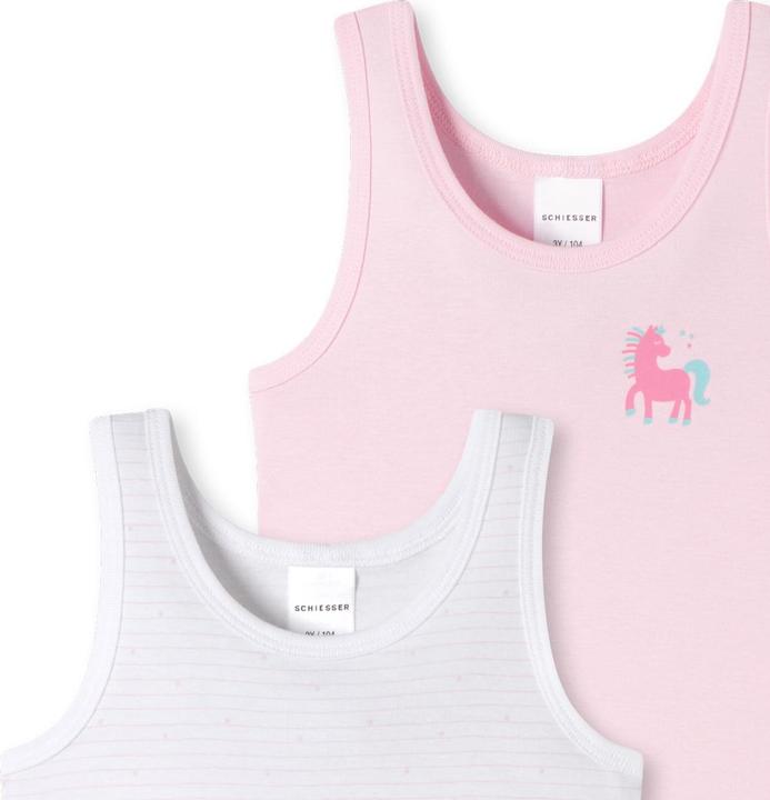 Produktbild Schiesser 6er Pack Kids Girls Feinripp Organic Cotton Unterhemd (98)