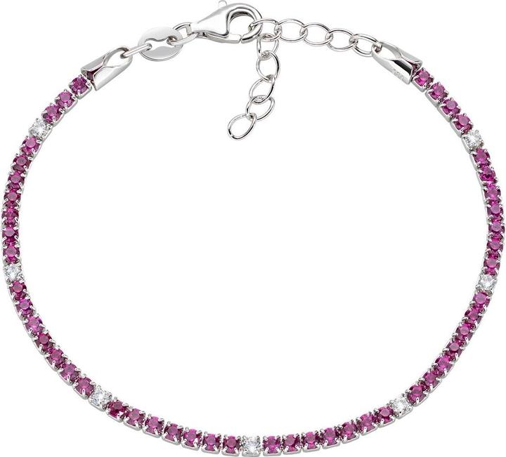 Amen Tennis Armband (19 cm, Silber 925)
