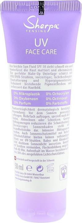 Produktbild Sherpa Tensing Sun Fluid Anti-Aging SPF 50 (Sonnengel, SPF 50, 50 ml, 68 g)