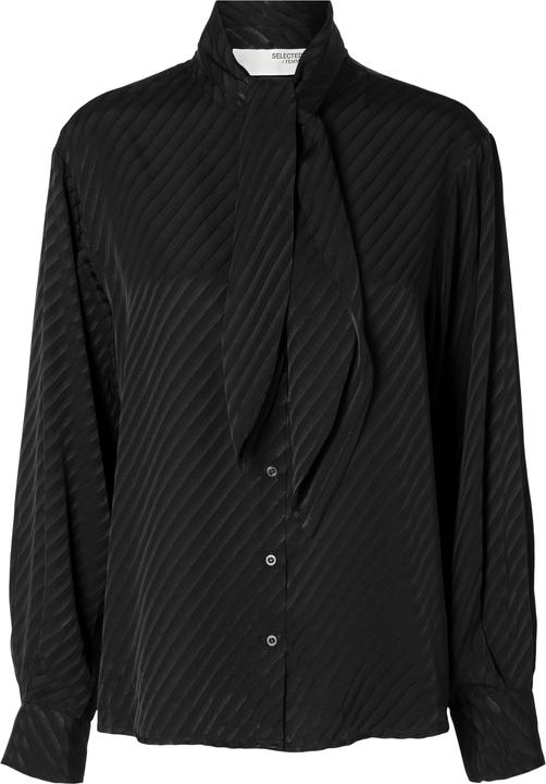 Image du produit Selected Femme Blouse en satin à noeuds (40)