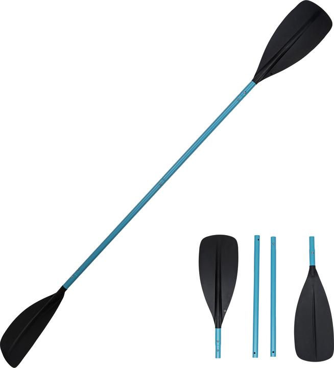 Itiwit Kajak-Paddel 4-teilig 215 cm - 100 blau (215 cm, 4-piece)