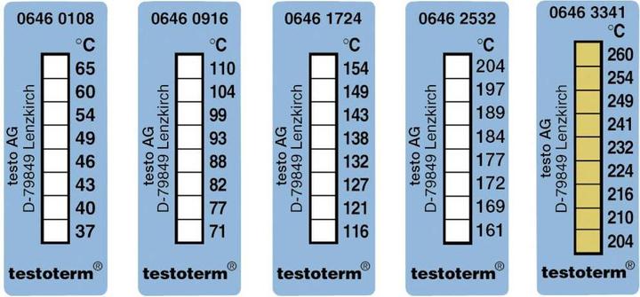 Productafbeelding Testo Temperatuurstrook +204 - +260°C