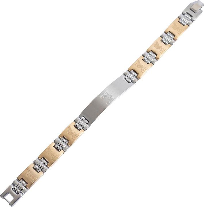 Produktbild Score Draw Wappen Armband Gebürsteter Edelstahl (1 cm, 100% synthetisches Material)