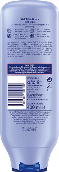 Produktbild NIVEA In Dusch Soft Milk Mit Shea-Butter Trockene Haut (400 ml)