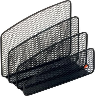 Immagine prodotto Alba Portalettere a rete, in filo metallico, nero 3 scomparti per lettere, dimensioni: (L)180 x (P)90 x