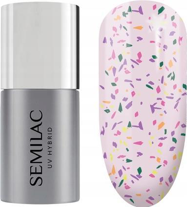 Produktbild Semilac UV-Nagellack Top No Wipe Matte Violet Galaxy 7ml (T27 Matte Violet Galaxy, Top Coat)