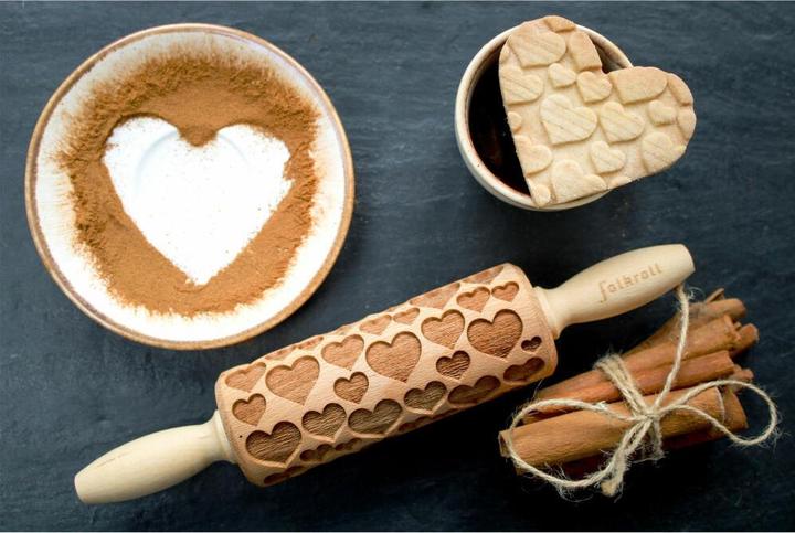 Folkroll 3D Motif Dough Roll 'Hearts