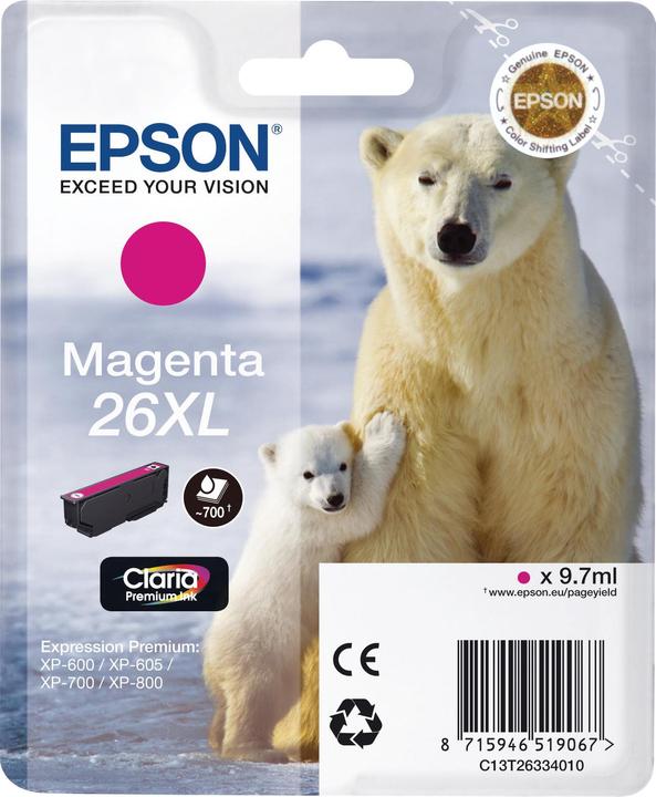 Image du produit Epson 26XL Claria Premium (M)