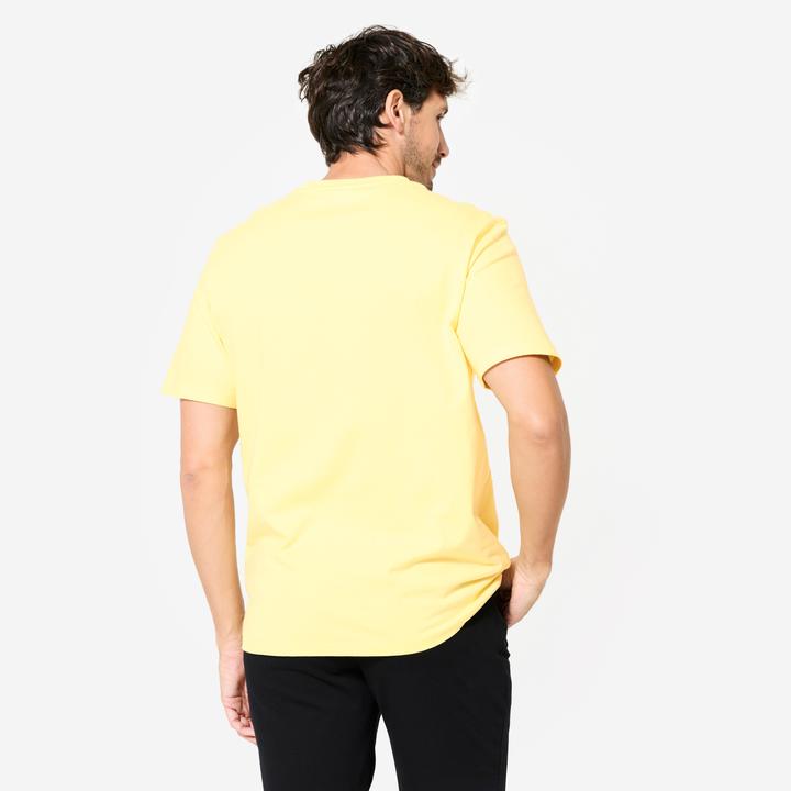 Actual product image Domyos Men's breathable T-shirt - pastel yellow (4XL)
