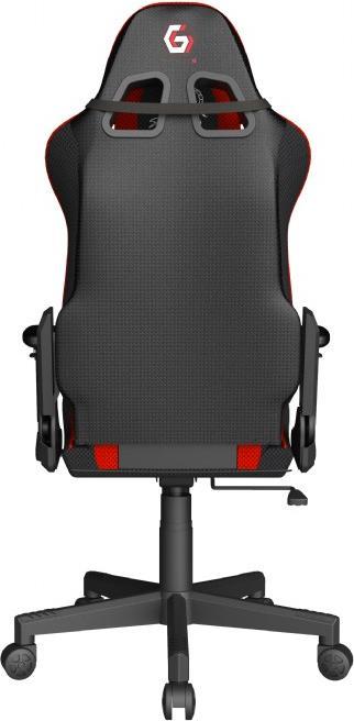 Actual product image Gembird Gaming chair SCORPION juodas/red mesh