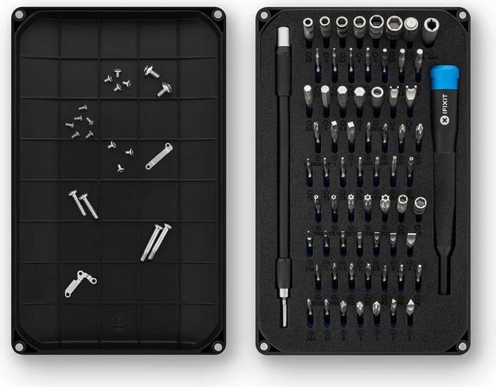 Produktbild iFixit Mako Precision Bit Set (1, 2, T TR 10, TR8, T TR 15, T TR 20, T TR 25, J 00, Y0, J 000, J 1, 1mm, J 0, PH0000, Y 00, Y 000, P6, Y 1, 0.7 mm, TR9, TR7, TR6, 4 mm, 2 mm, PH1, 5 mm, PH2, 4.5 mm, 1.3 mm, T3, 0.9 mm, 3.5 mm, T2, PH00, T5, P2, T4, 2.5 mm, 5.5 mm, PH0, 3 mm, P5, 1.5mm)