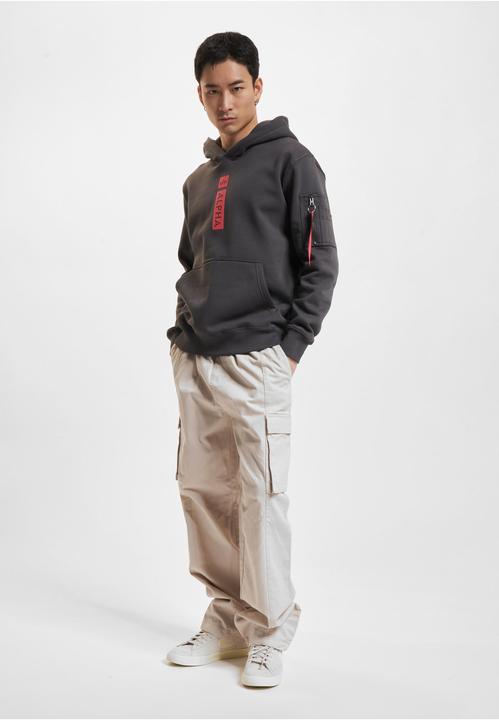 Actual product image Alpha Industries Logo BP Hoodies - 145441 (XXL)