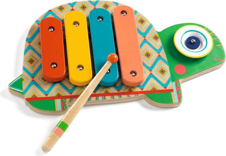 Actual product image Djeco Animambo Musical Instrument - Xylophone - Turtle