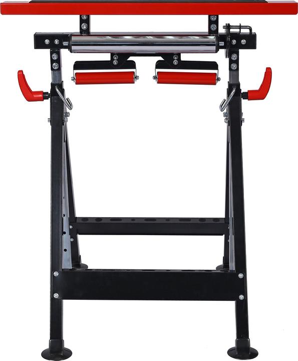 Produktbild XPOtool Multifunktions-Arbeitsbock Rollenbock V-Rollen Klappbock 4in1 höhenverstellbar (6.10 cm, 75.50 cm)
