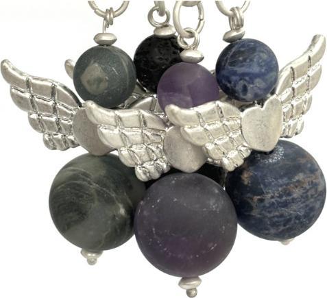 Image du produit Andreani Bracelet avec amazonite véritable (80 cm, Pierres, Nude, Verre, Marron, Métal)