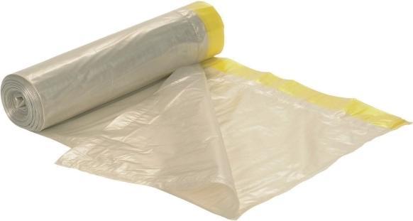 Produktbild Abena Abfallsäcke, Spitzensack 100 L, 72 x 104 cm, 55 my, klar, Rolle mit 10 Stück. (10 x, 100 l)