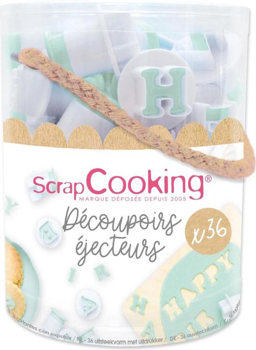 Actual product image ScrapCooking 36er Set Stempelschneider "Buchstaben & Zahlen"