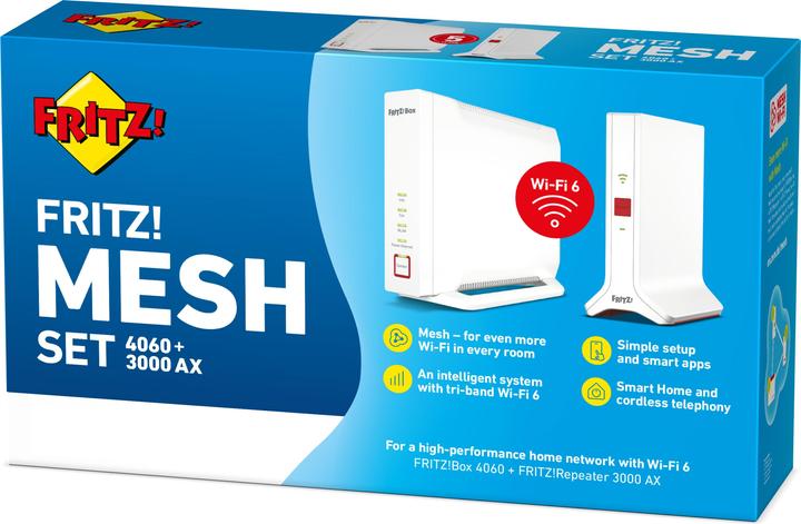 Immagine prodotto AVM FRITZ! Set di maglie 4060 + 3000 AX International
