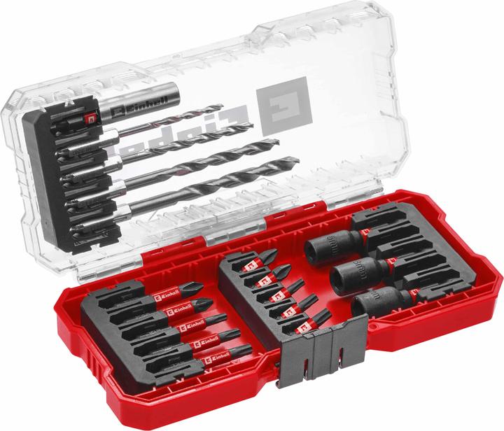 Immagine prodotto Einhell Set di chiavi a bussola 1/4" (6,3 mm) 18 pezzi 108709 (6 mm, 3 mm, 4 mm, 5 mm)
