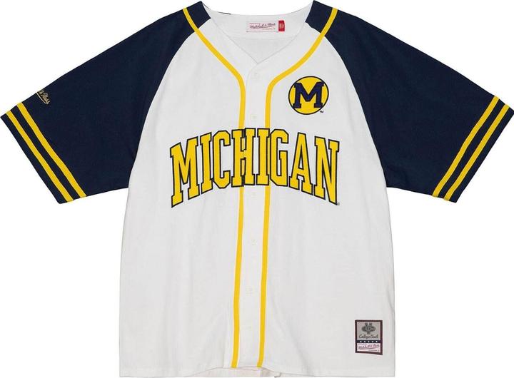 Immagine prodotto Mitchell & Ness Maglia del giorno di allenamento - Università del Michigan (L)